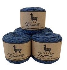 Alpaca Wool 60 Superfine Alpaca 40 Merino Worsted Lot-5 Melange Pacific WMP