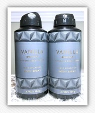 Bath  Body Works Men's Deodorizing Body Spray 3.7 oz VANILLA NOIR x2 