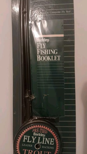 Berkley FLY FISHING KIT 79" Graphite Composite Rod Reel Pre-Tied Fly Line NOS - Picture 6 of 19