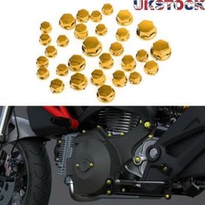 30 Screw Cap Cover Hexagon Socket For Yamaha Motorcycle Moped Scooter Gold E2