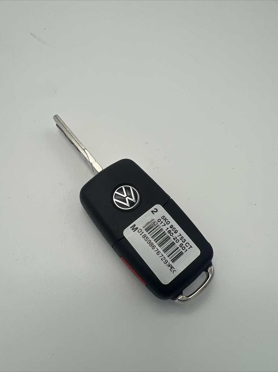 New OEM Volkswagen Keyless Remote Fob 4B w/sticker Uncut OEM 