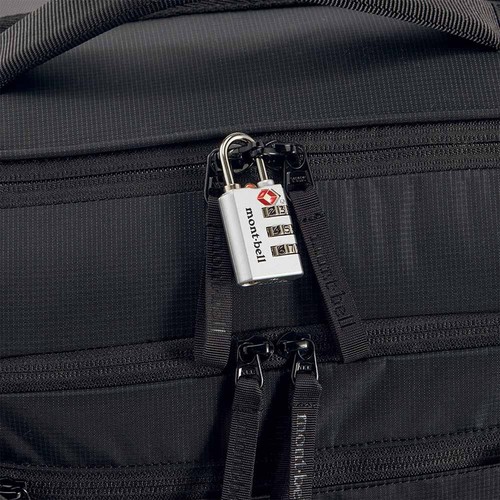 mont-bell Wheelie Duffle 90 Black Travel Bag with Handle Wheels Dial TS Lock New - Picture 3 of 7