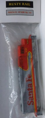 Rusty Rails 141 HO Scale Santa Fe Locomotive Shell Road Number 141