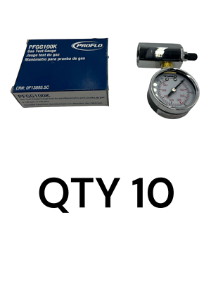 #ad QTY 10 ProFlo PFGG100K PFGG Series 2quot; Gas Test Gauge 0 100 psi 2 1 2quot; Face $109.99