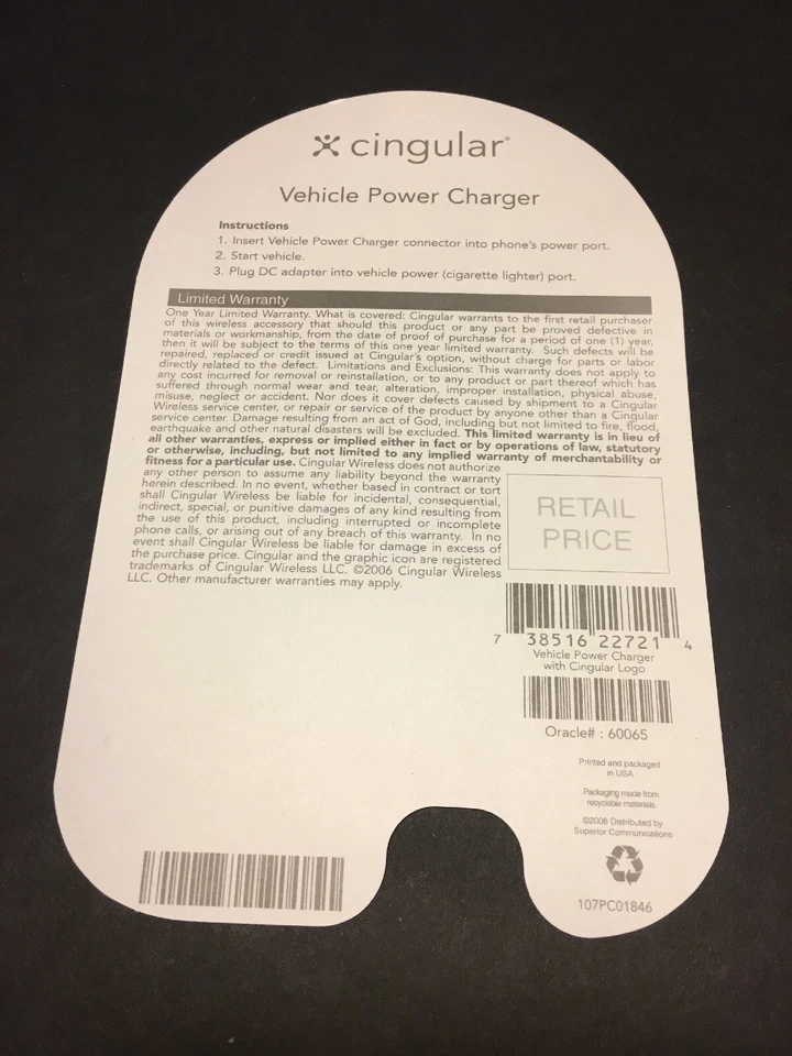 Cargador de batería de coche Nokia Power Phone NUEVO Foto 2 de 4