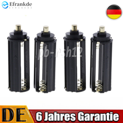 4 Pcs 3 x 1,5V AAA Runde Form Batteriehalter Aufbewahrungskoffer Box Schwarz DE