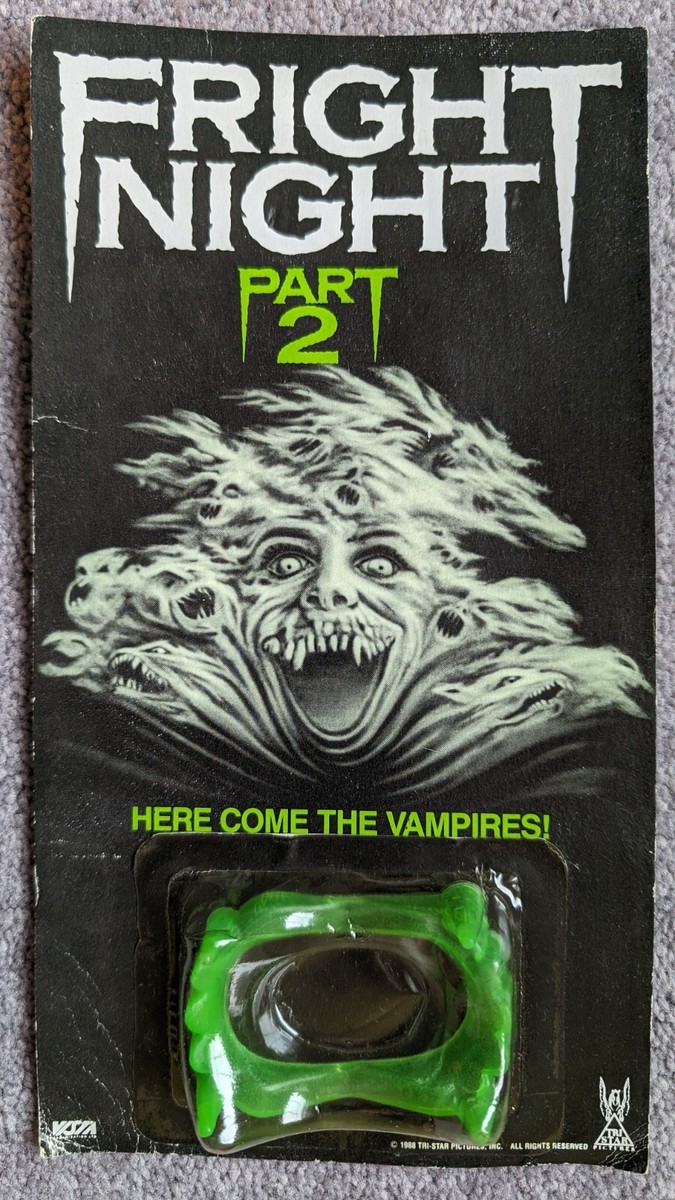 NEW Fright Night Part 2 1988 Promo Teeth Fangs Horror