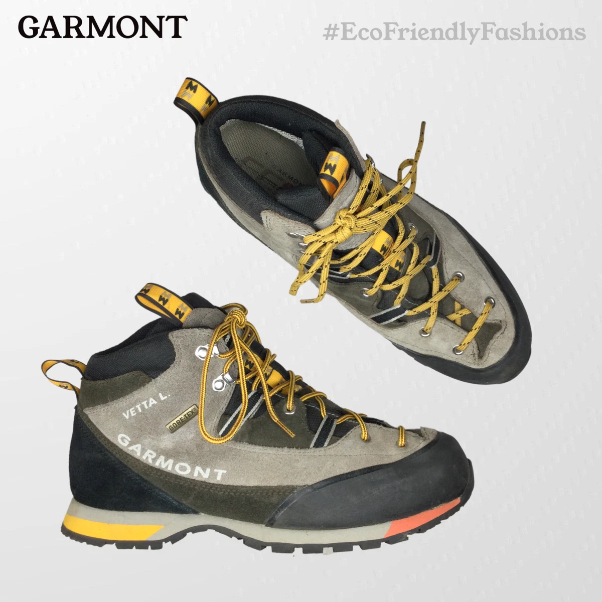Garmont Vetta L. Gore Tex Mens Brown Low Top Lace Up Hiking Boots Size 9.5