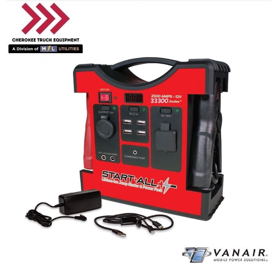 Vanair JP-12-2500, Start•All Lithium-Ion Jump•Pack, 12V, 2500A | eBay