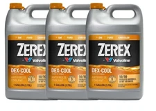 Zerex 3 Gallons Coolant Antifreeze Orange Dex Cool 50/50 Prediluted 3 x 1 Gallon