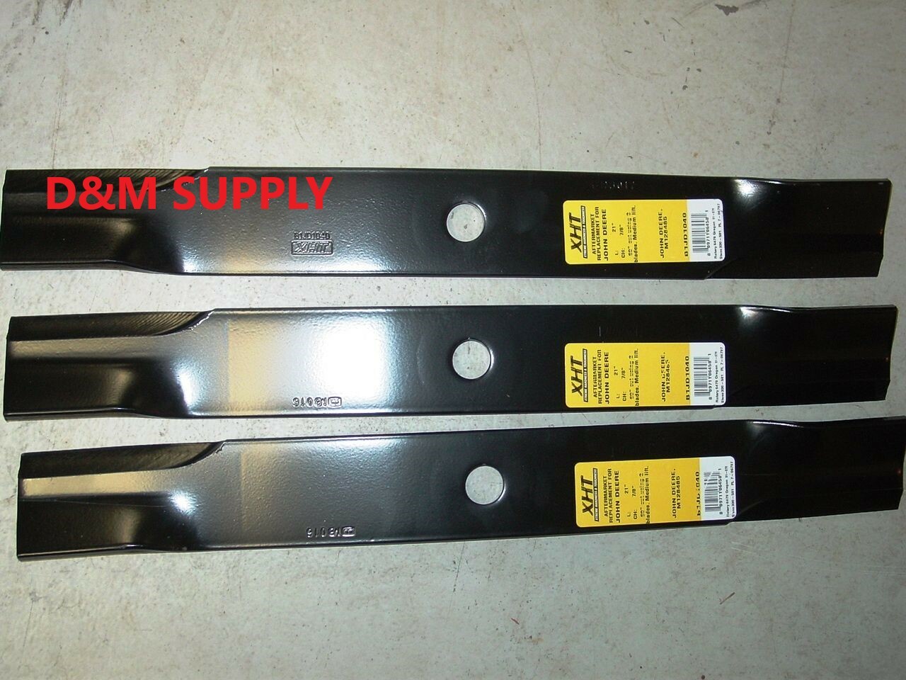 set of 3 lawn mower blades to Fit John Deere 60" ZTrak F620 M665
