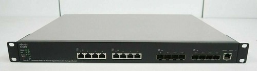 Cisco SG500XG-8F8T-K9 16 Port Gigabit Managed Switch - Same Day Shipping - Picture 2 of 4