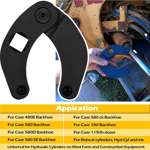 1266 Adjustable Gland Nut Wrench For Case 480E/580/580D/580SE/580 ck/180 Backhoe - Picture 2 of 14
