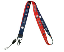 Mickey Mouse Red  Blue Lanyard Keys Phone More Styles Availabl Lobster Clasp A2