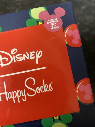 Happy Socks: Kids Disney 4-Pack Christmas Gift Box Set{Size 4-6 Yrs}XKDNY09-4500 - Picture 8 of 12