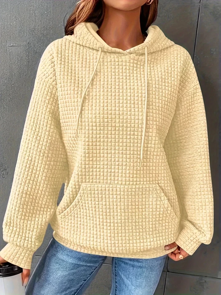 Sudadera con Capucha Chaqueta Suéter Para Mujer Pullover Invierno Cálido Bolsillos *20% DE DESCUENTO* Foto 4 de 4