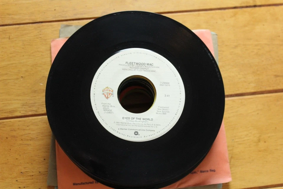 FLEETWOOD MAC "EYES OF THE WORLD" 45 RPM 7" VG VINYL RECORD [D33-46] Foto 2 de 4