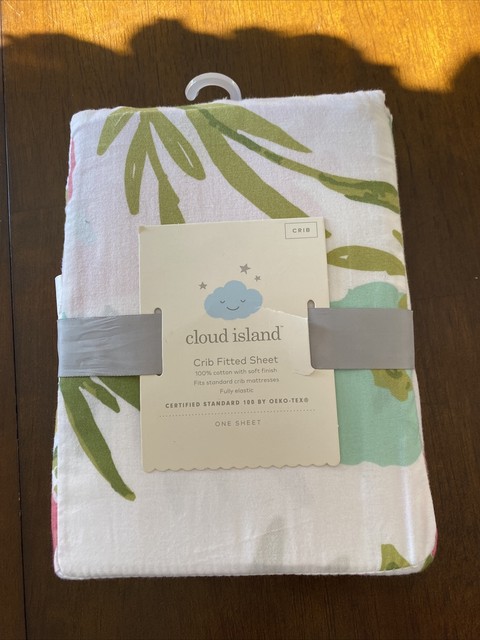 cloud island fitted crib sheet