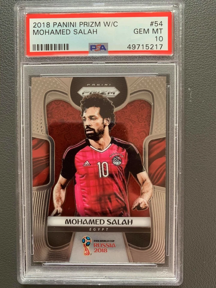 Lot 4x 2018 Panini Prizm World Cup Mohamed Salah PSA 10 Gem Mint #54 - Image 3 of 4