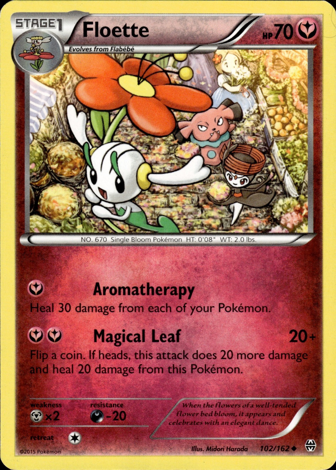 Pokemon TCG Card Floette XY - BREAKthrough 102/162