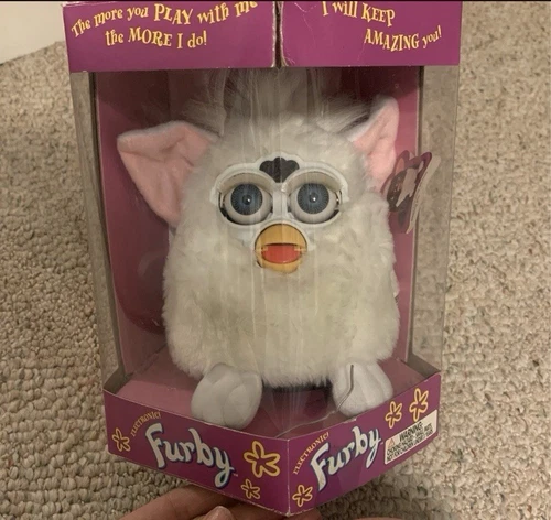 Furby 1998 NIB Snowball Model 70-800 First Generation Blue Eyes
