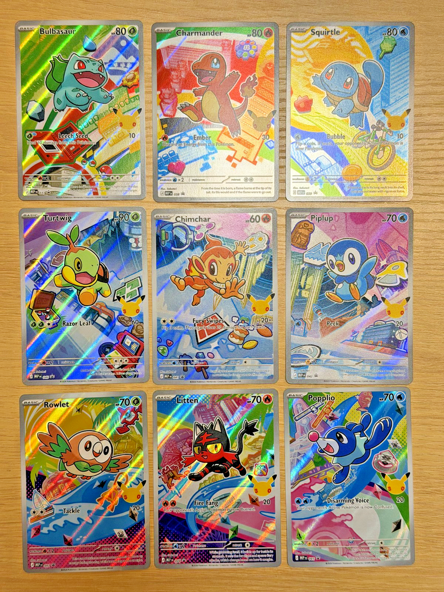 Set of 9 First Partner Illustration Collection Series 1 Promo 30th