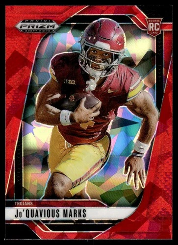 Jo'Quavious Woody Marks 2025 Panini Prizm Draft #138 Red Ice USC Trojans RC