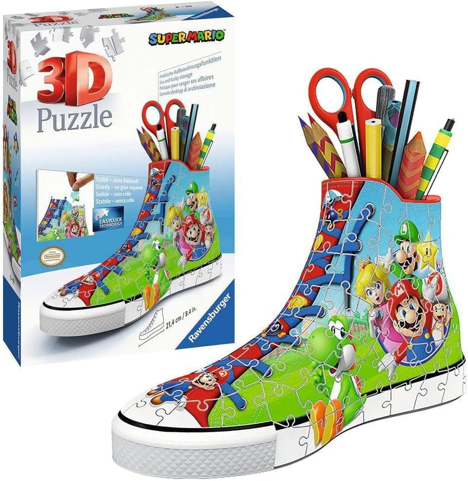 Puzzle En Bois Ravensburger Super Mario 3D De 108 Pièces