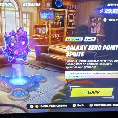 Fortnite Galaxy Zero Point Sprite In-Game Item 
