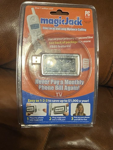 New Magic Jack A921 USB Phone Jack 430-0302 Brand New Sealed