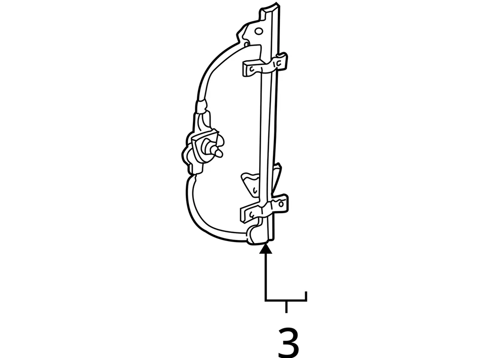 SE ADAPTA A DODGE DAKOTA 2000-2001 REGULADOR RL PUERTA VENTANA 55256495AI - NUEVO OEM Foto 4 de 4