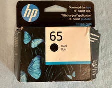 HP 65 Black Ink Cartridge Genuine OEM N9K02AN Sealed Exp 05/2027 - New