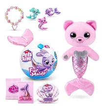 Zuru Pets Alive Furmaids Series 1 Assorted Colours, dazzling mermaids, 10 surpri