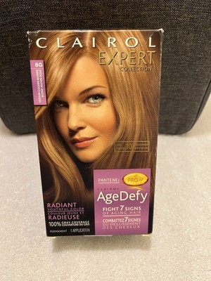 Clairol Expert Collection Nice N Easy Age Defy 8G Medium Golden Blonde