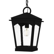 Quoizel HUK1510 Huck 10"W Mini Pendant - Black