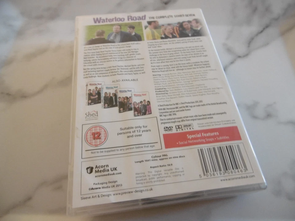 WATERLOO ROAD COMPLETE BBC TV SERIES SEASON 7 DVD BOX SET 9 DISCS CERT 12 16:9 - Image 2 of 3