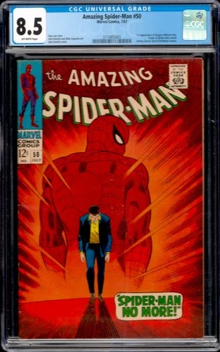 Amazing Spider-Man #50 Marvel Comics 1967 1st Appearance Kingpin CGC 8.5
