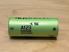 USED - A123 Systems ANR26650 M1A  - 26650 1800mAh 50A Boosted Board Battery