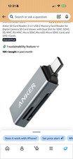 Anker USB-C 2-in-1 SD  MicroSD Multi Card Reader Adapter, 120 total