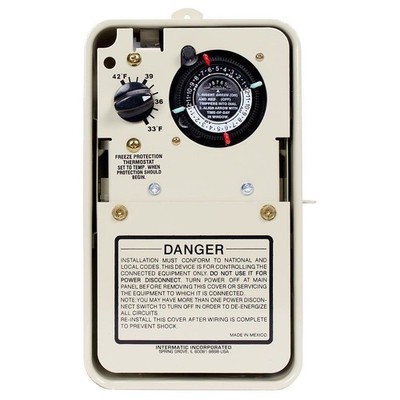 Intermatic PF1102T Frostschutz Timer Mit Thermostat, Wasserdicht