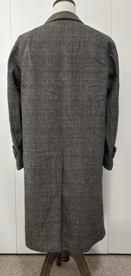 Gabardina Burberry Vintage Lana Chaqueta Larga Hombre’s 46 Reversible Burberrys De Colección Foto 2 de 4