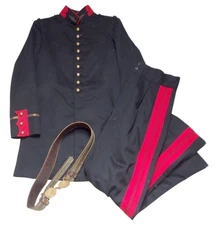 Large outfit model 31 tunic + pants + belt French artillery WW2