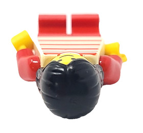 Vintage Lego Minifigure Trn010 Train Passenger Red Stripe Metroliner 4558 10001