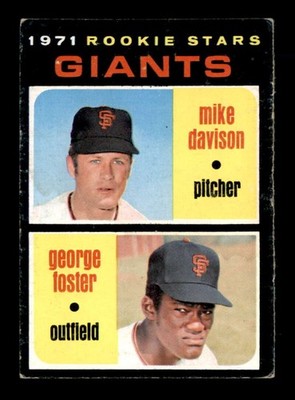 1971 Topps #276 Mike Davison/George Foster Giants Rookies VG X3664410