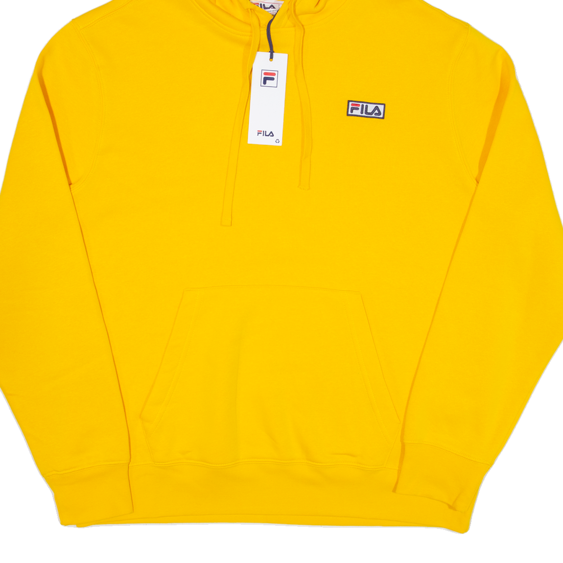 FILA Felpa con Cappuccio Uomo Giallo L