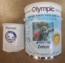 Olympic Premium Epoxy Plus Catalyst Pool Paint  Coating Zeron Viking Blue