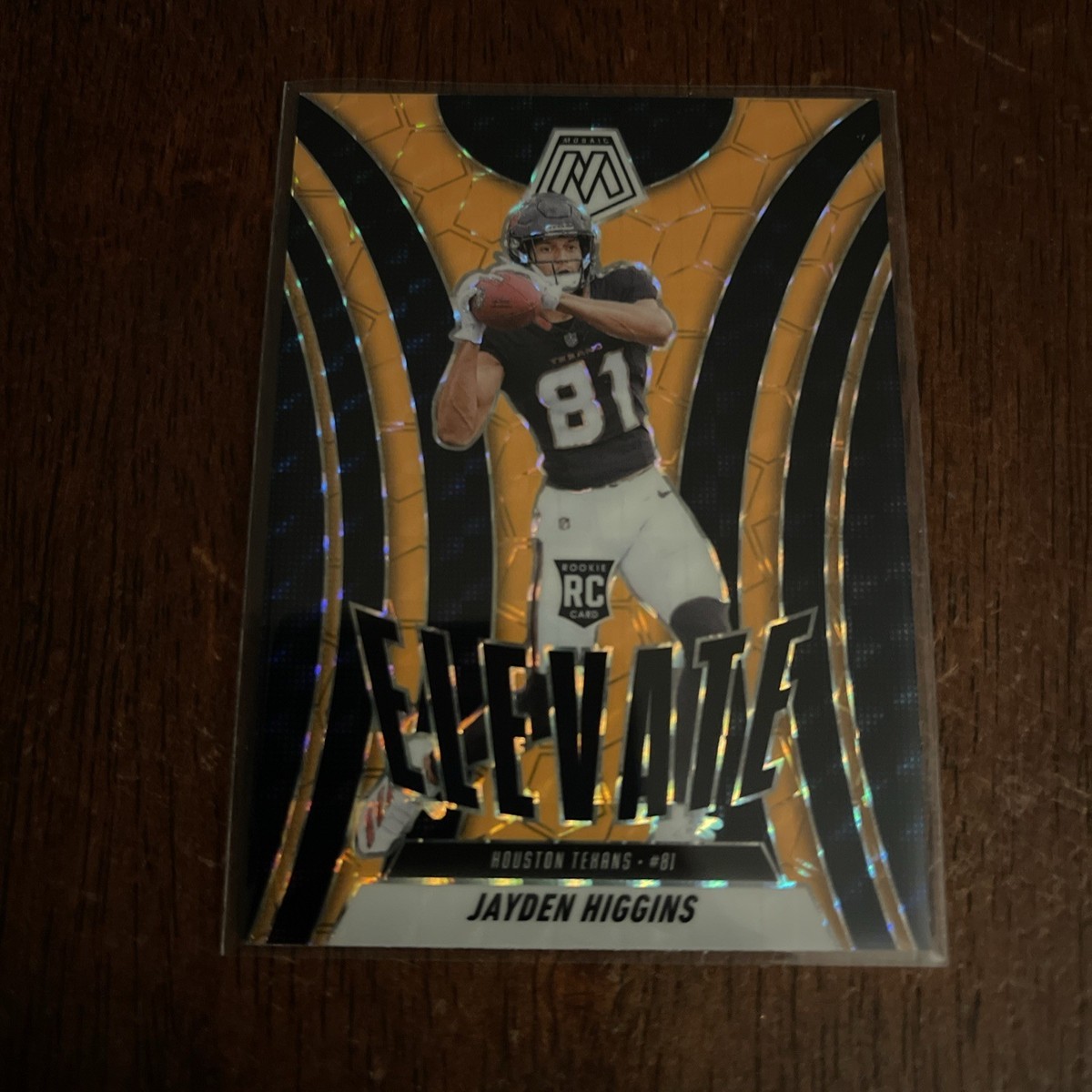 2025 Panini Mosaic - Jayden Higgins Elevate Rookie Orange