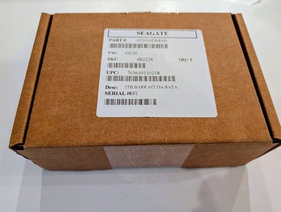 Seagate ST2000DM006 BarraCuda Hard Drive 2 TB 3.5'' - SATA - 7200 RPM NEW IN BOX