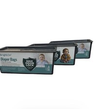 Diaper Pail Refill Bags Compatible with Genie Easy Roll Signature x3