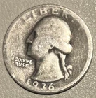 1936-D Washington Quarter 90% Silver Denver